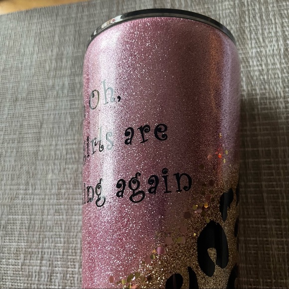 Personalized “Colleen” Pink Sparkle Leopard Epoxy Tumbler - Picture 3 of 9